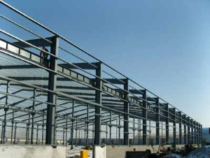 Structural Steel Car Showroom Car Repair Factory Showroom with Steel Frame Steel Warehouse