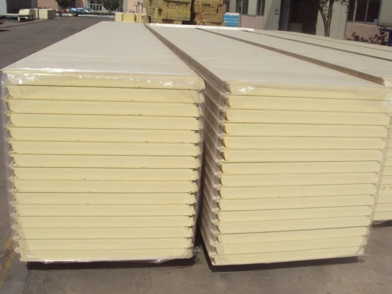 Light Weight Prefab Fire-Proof Rock Wool/EPS/PU Sandwich Wall Roof Panel for External Wall